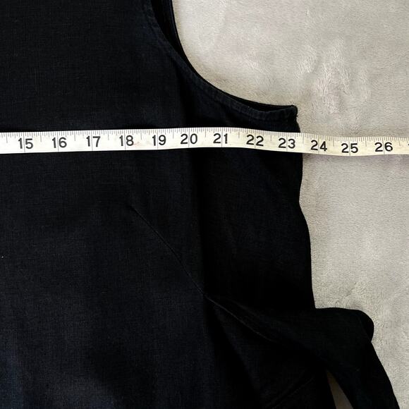 J. Jill 100% Linen Sleeveless Tie Knot Front Dress Breathable Minimalist XL - Picture 4 of 8